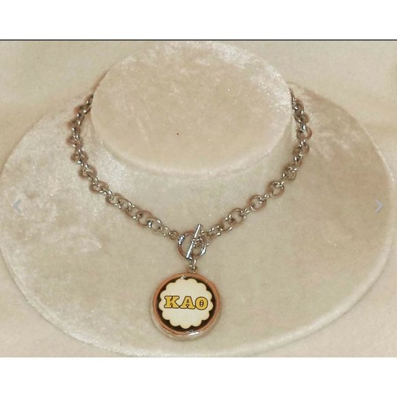Greek Bubble Charm Chain Necklace from Occasionally Made — 18” - Picture 1 of 7